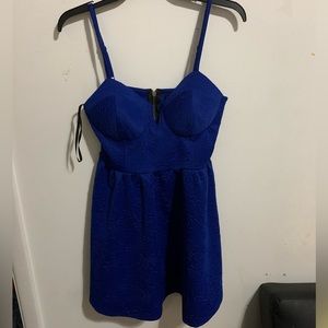 Material Girl- Navy Blue- Homecoming Dress- Size L